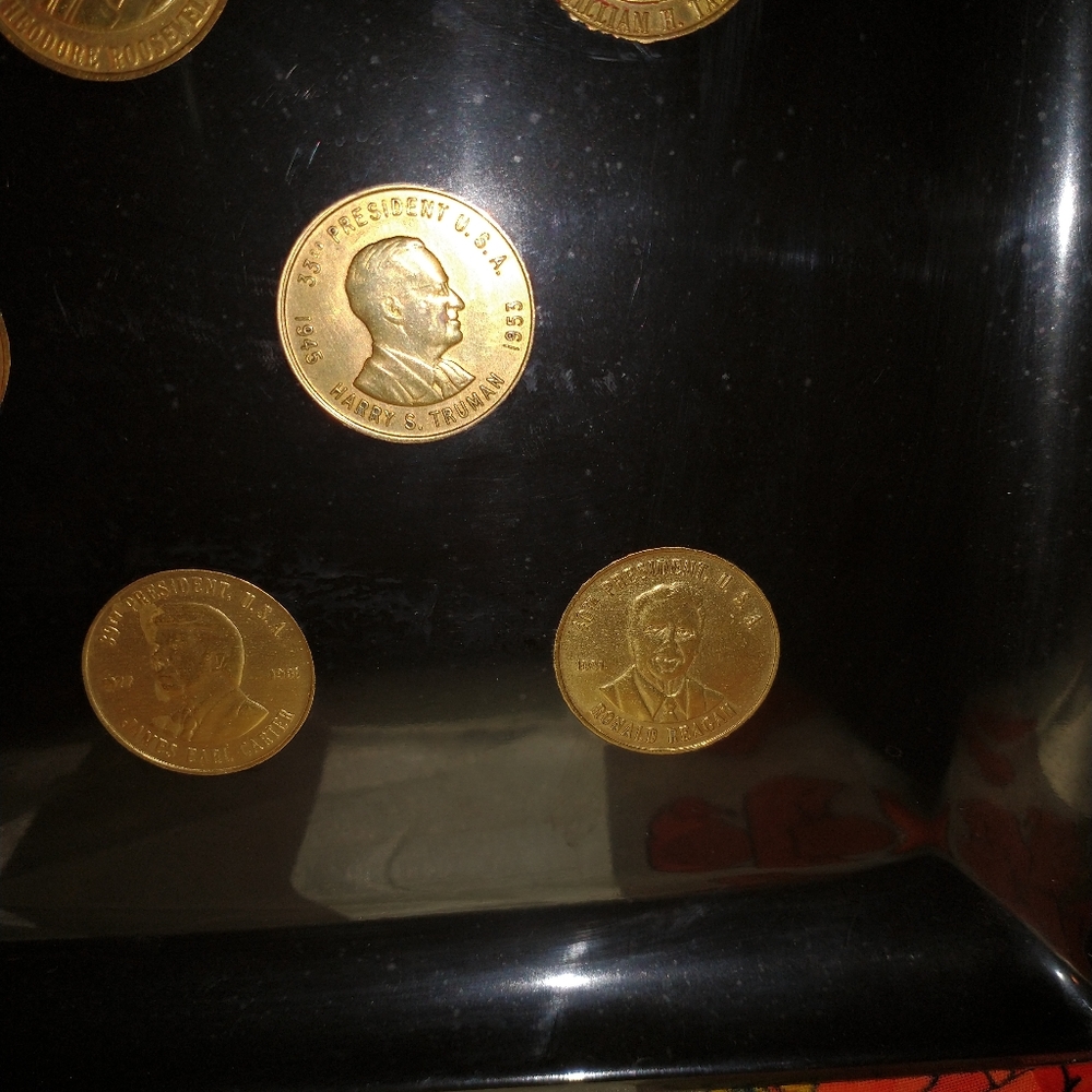 SPECTACULAR VINTAGE COUROC TRAY - Picture 5 of 16